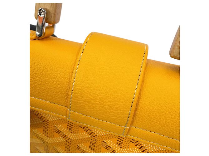 Borsa Goyard Saigon Mini Soft Bag Giallo - vista 8