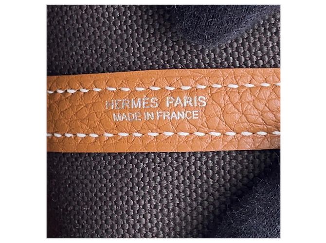 Hermès Borsa Tote Hermes Neo Garden 23 D'oro - vista 9