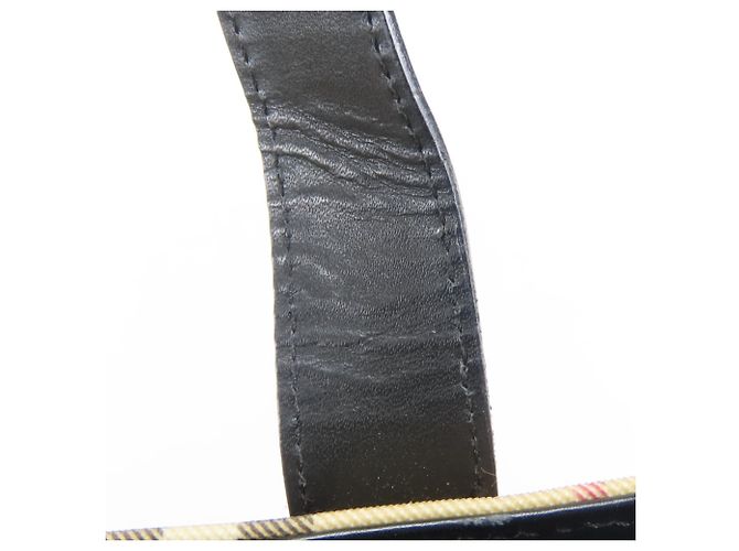 Burberry Nova Check Tote Bag Schwarz Beige - Ansicht 10