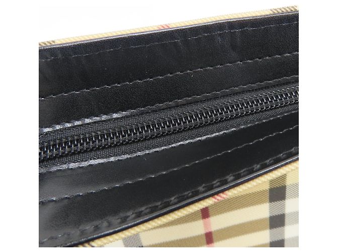 Burberry Nova Check Tote Bag Schwarz Beige - Ansicht 13