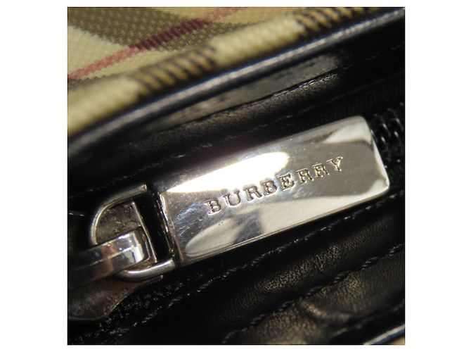 Burberry Nova Check Tote Bag Schwarz Beige - Ansicht 14