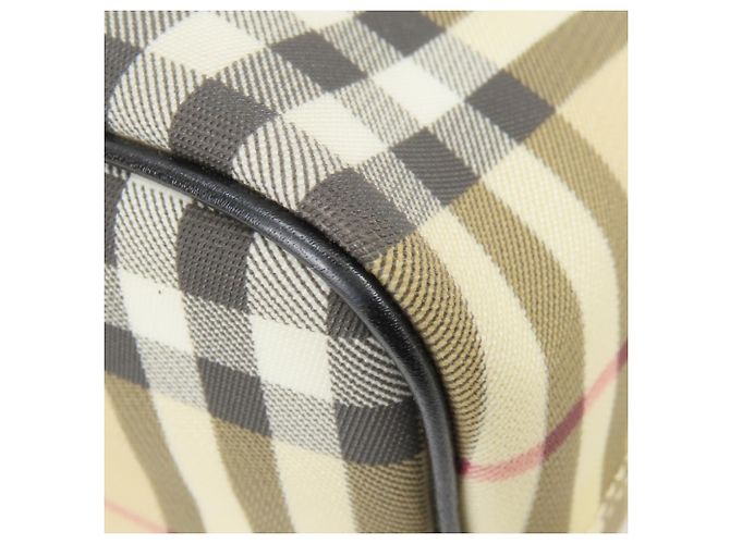 Burberry Nova Check Tote Bag Schwarz Beige - Ansicht 15