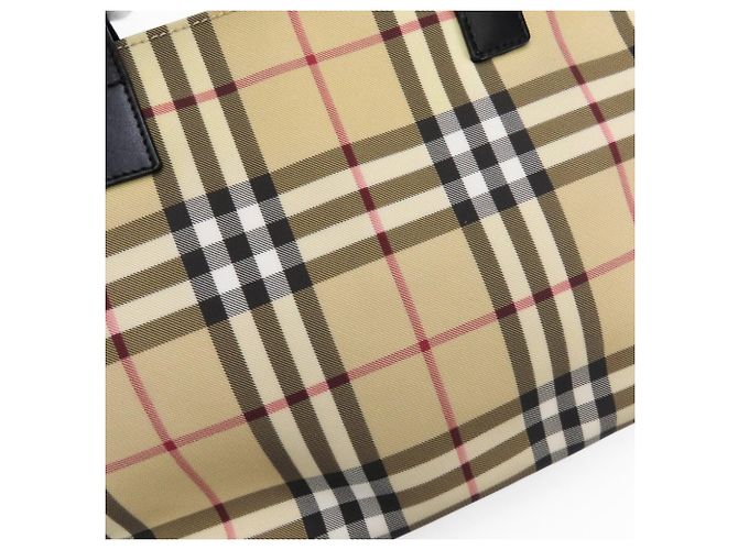 Burberry Nova Check Tote Bag Schwarz Beige - Ansicht 6