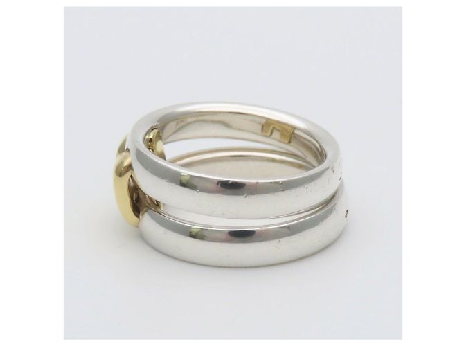 Hermès Hermes Olympe Bandring Silber Golden - vista 4