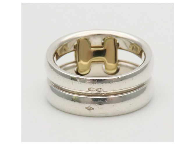 Hermès Hermes Olympe Bandring Silber Golden - vista 5