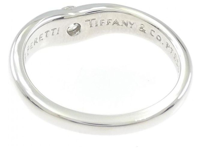 Autre Marque Tiffany Gebogener Ring aus Platin - Ansicht 3