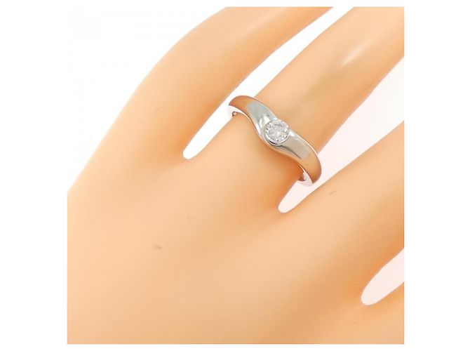 Autre Marque Tiffany Gebogener Ring aus Platin - Ansicht 4