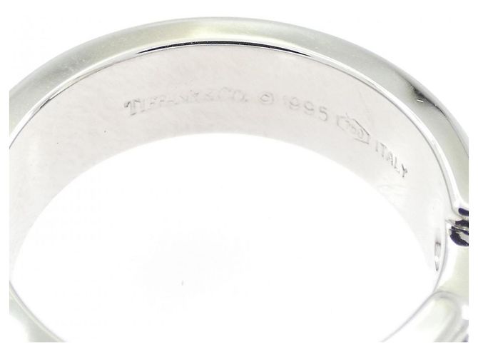 Autre Marque Tiffany Atlas Band Ring in 18K Weißgold - Ansicht 4