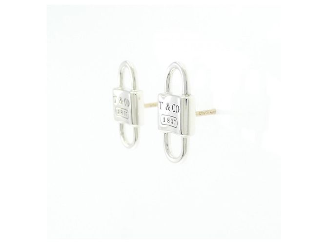 Autre Marque Orecchini a lobo Tiffany Double Lock Silver 925 - vista 2
