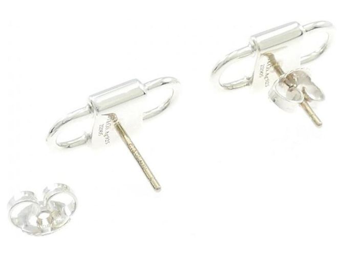 Autre Marque Orecchini a lobo Tiffany Double Lock Silver 925 - vista 3