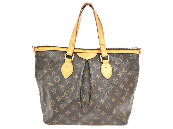 Louis Vuitton Palermo Monogram Canvas PM Marrone - vista 2