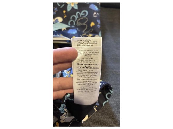 Pantaloncini Gucci con stampa floreale e note musicali Multicolore Blu scuro - vista 10