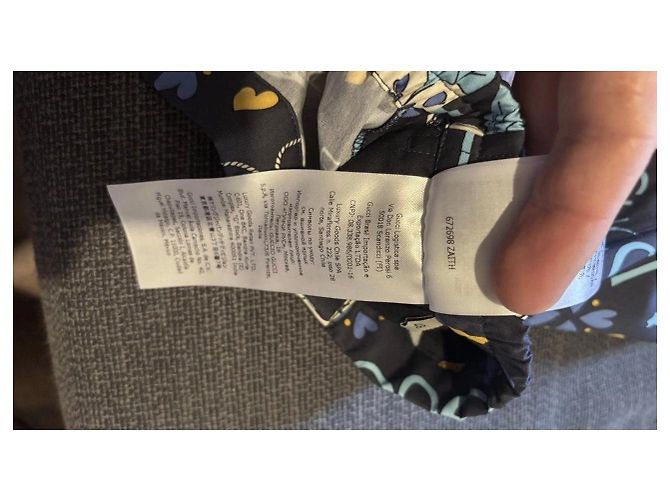 Pantaloncini Gucci con stampa floreale e note musicali Multicolore Blu scuro - vista 9