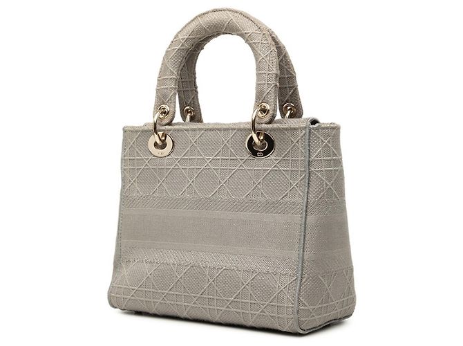 Borsa Christian Dior Dior Cannage Lady Delight Marrone - vista 2