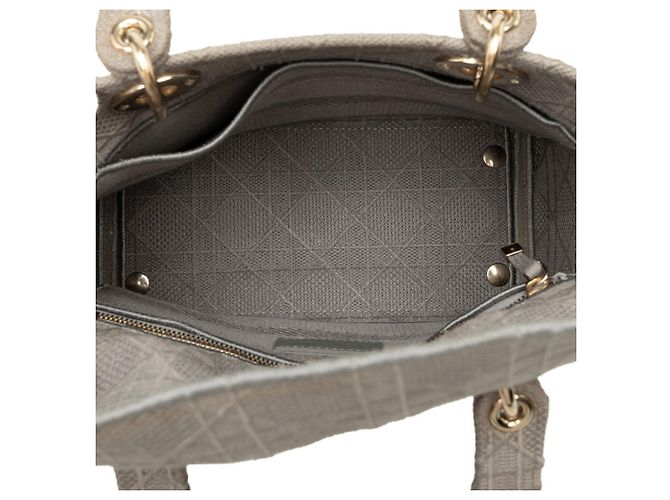 Borsa Christian Dior Dior Cannage Lady Delight Marrone - vista 4