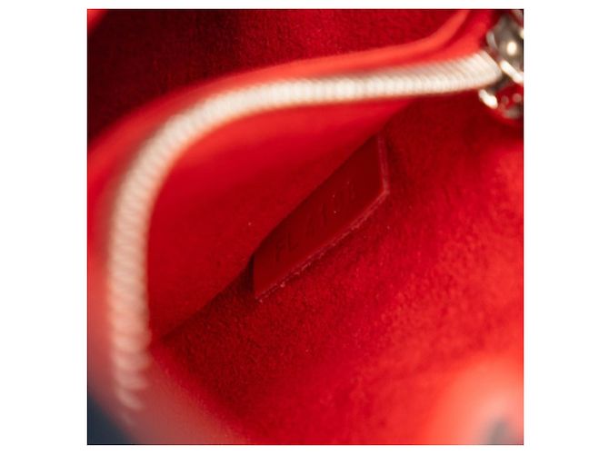 Borsa Louis Vuitton Epi Cléber PM Rosso Blu - vista 6