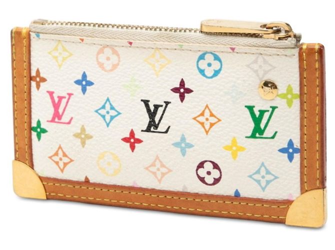 Louis Vuitton Monogram Multicolor Münzbeutel Weiß Mehrfarben - Ansicht 2