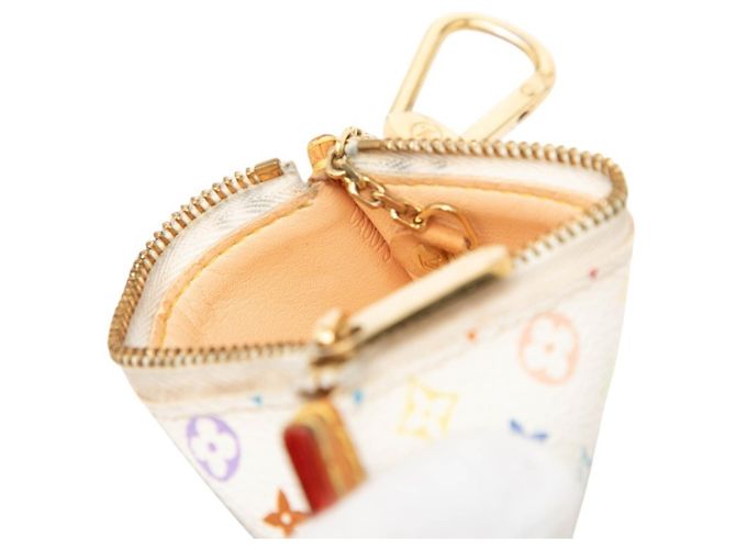 Louis Vuitton Monogram Multicolor Münzbeutel Weiß Mehrfarben - Ansicht 5
