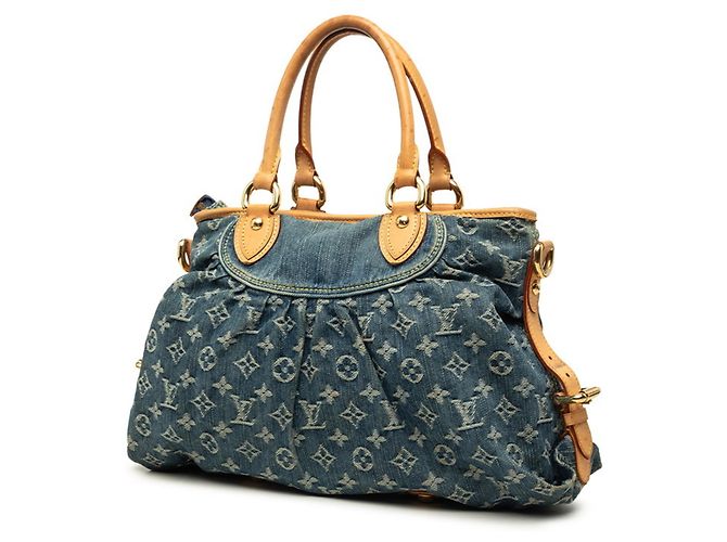 Borsa Louis Vuitton Monogram Denim Neo Cavie GM Blu - vista 2