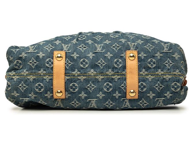 Borsa Louis Vuitton Monogram Denim Neo Cavie GM Blu - vista 3