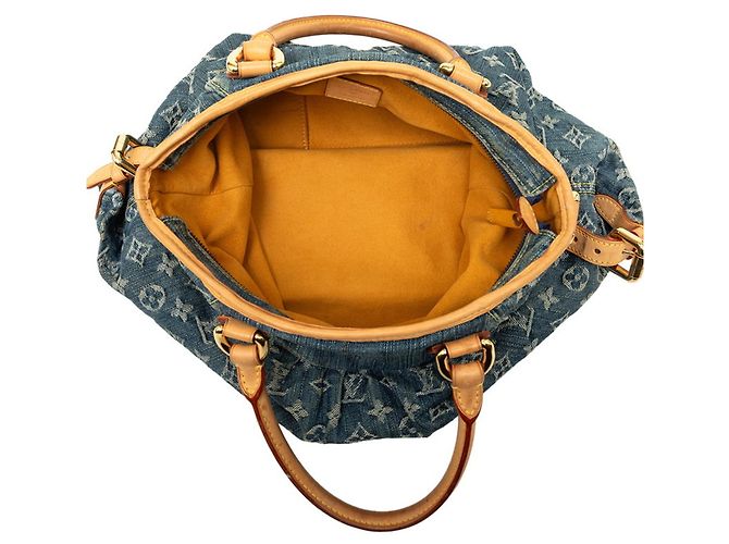 Borsa Louis Vuitton Monogram Denim Neo Cavie GM Blu - vista 5