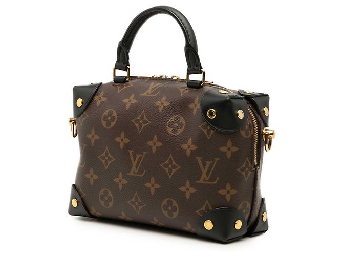 Borsa Louis Vuitton Monogram Petite Malle Souple Marrone - vista 2