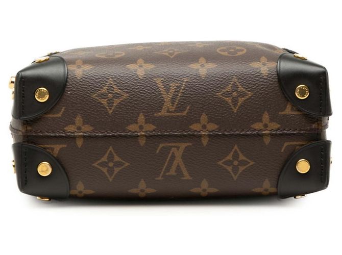 Borsa Louis Vuitton Monogram Petite Malle Souple Marrone - vista 3