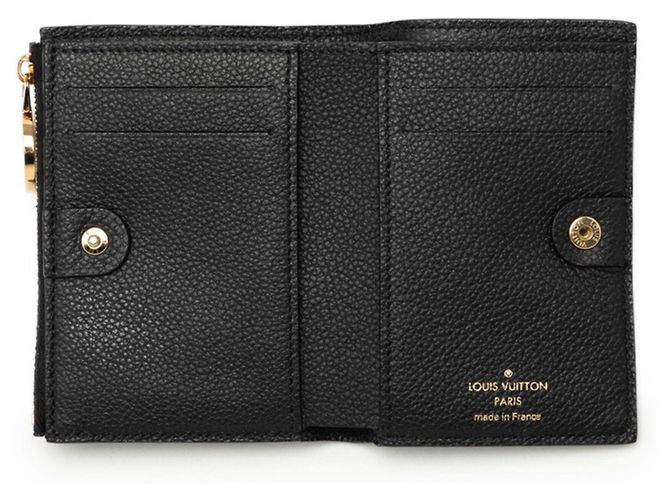 Louis Vuitton Monogram Empreinte Portefeuille Lisa Bi-fold Wallet Schwarz - Ansicht 4