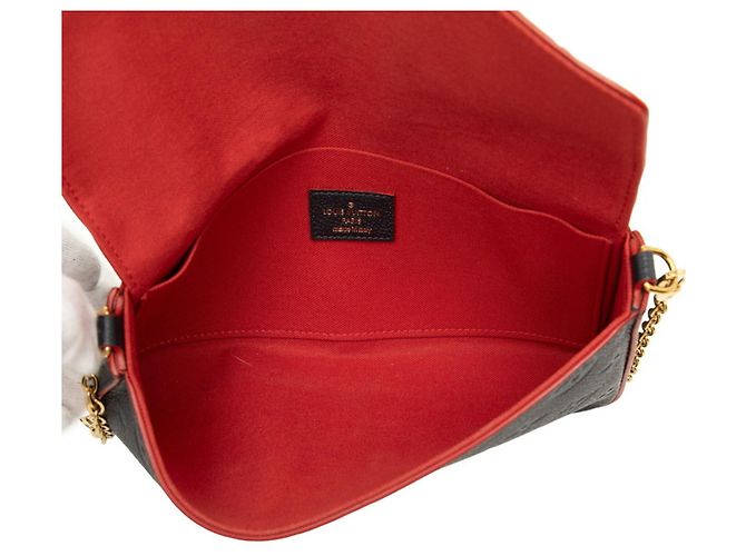 Louis Vuitton Monogram Empreinte Pochette Felicie Rosso Blu navy - vista 4