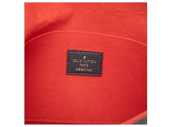 Louis Vuitton Monogram Empreinte Pochette Felicie Rosso Blu navy - vista 5