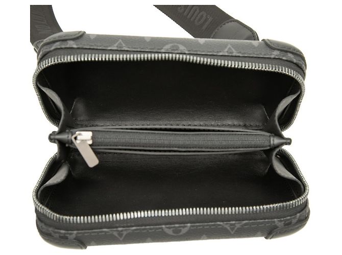 Bolso de hombro clutch Louis Vuitton Monogram Eclipse Horizon Negro - vista 4