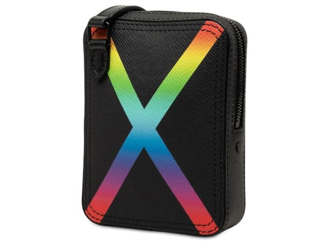 Louis Vuitton Taiga Rainbow Danube Messenger Bag Schwarz Mehrfarben - Ansicht 2