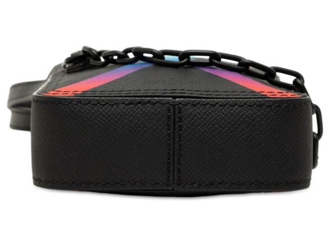 Louis Vuitton Taiga Rainbow Danube Messenger Bag Schwarz Mehrfarben - Ansicht 3