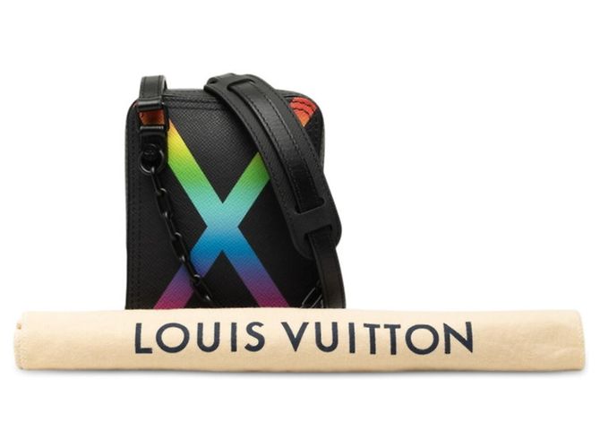 Louis Vuitton Taiga Rainbow Danube Messenger Bag Schwarz Mehrfarben - Ansicht 7