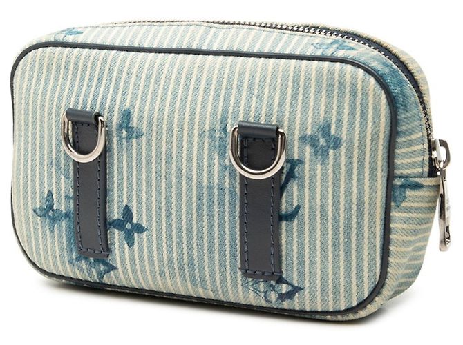 Borsa Pochette Louis Vuitton Monogram Watercolor Blu Blu navy - vista 2