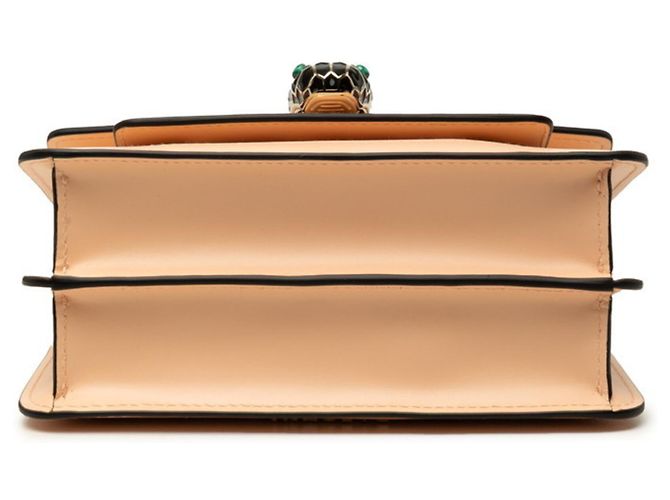 Bulgari Borsa a tracolla con catena Bvlgari Serpenti Forever Beige - vista 3