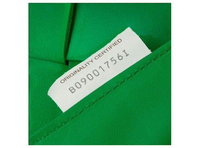 Cassette Borsa a tracolla Bottega Veneta in pelle verde - vista 6