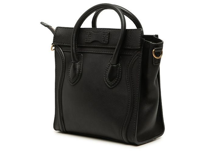 Céline Borsa a mano Celine Luggage Nano Shopper Nero - vista 2