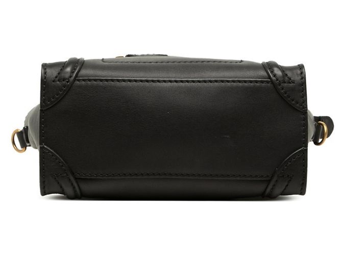 Céline Borsa a mano Celine Luggage Nano Shopper Nero - vista 3