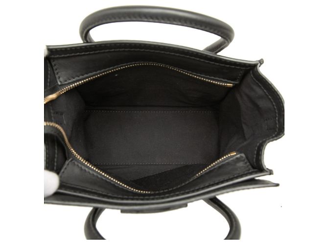 Céline Borsa a mano Celine Luggage Nano Shopper Nero - vista 4