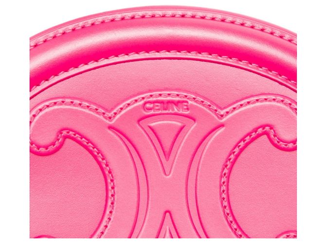 Céline Celine Triomphe Oval Purse Schultertasche Pink - Ansicht 6
