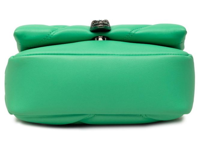 Bulgari Borsa a tracolla con catena Bvlgari Serpenti Cabochon Verde - vista 3