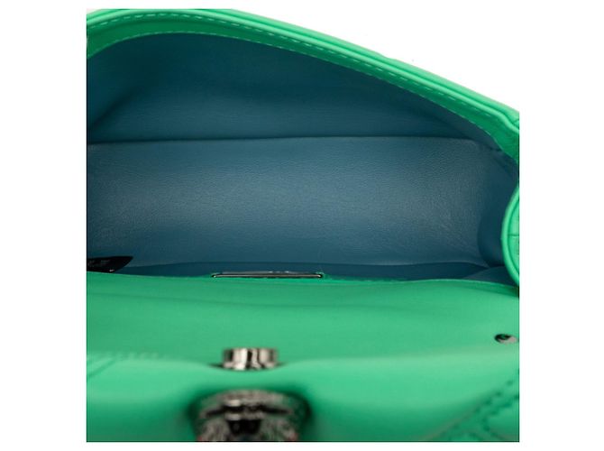 Bulgari Borsa a tracolla con catena Bvlgari Serpenti Cabochon Verde - vista 4