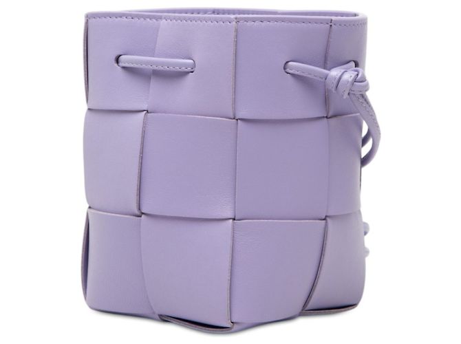Borsa a tracolla Bottega Veneta Maxi Intrecciato Cassette Porpora - vista 2