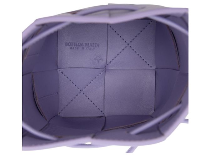 Borsa a tracolla Bottega Veneta Maxi Intrecciato Cassette Porpora - vista 4