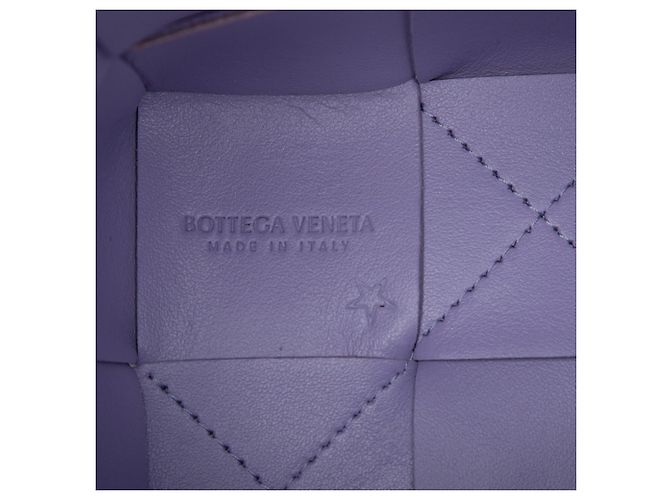 Borsa a tracolla Bottega Veneta Maxi Intrecciato Cassette Porpora - vista 5