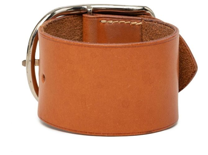 Hermès Bracelet Jonc Hermes Api GM Marron - vue 3