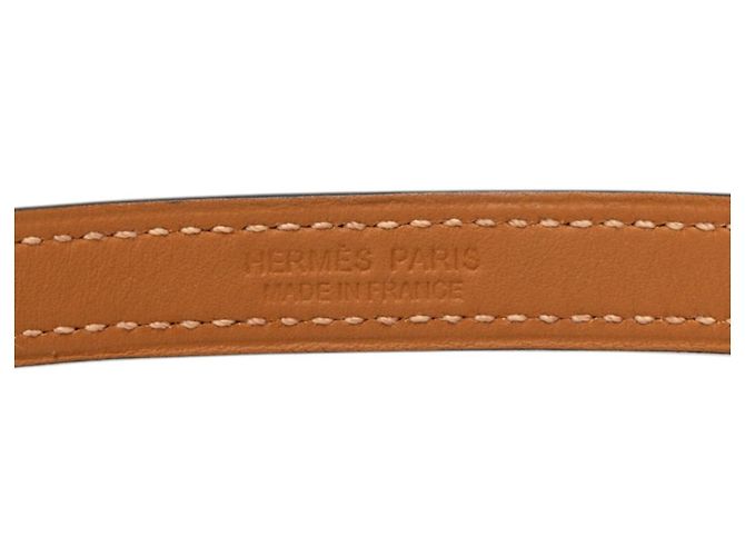 Hermès Bracciale con Charm Hermes Rivale Double Tour T2 Blu D'oro - vista 6
