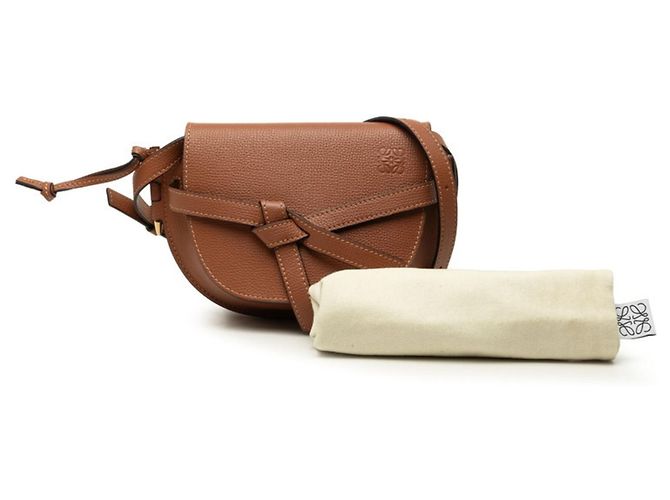Borsa a tracolla Loewe Gate Dual Mini Marrone - vista 10