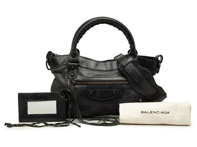 Borsa a tracolla Balenciaga The First Nero - vista 7